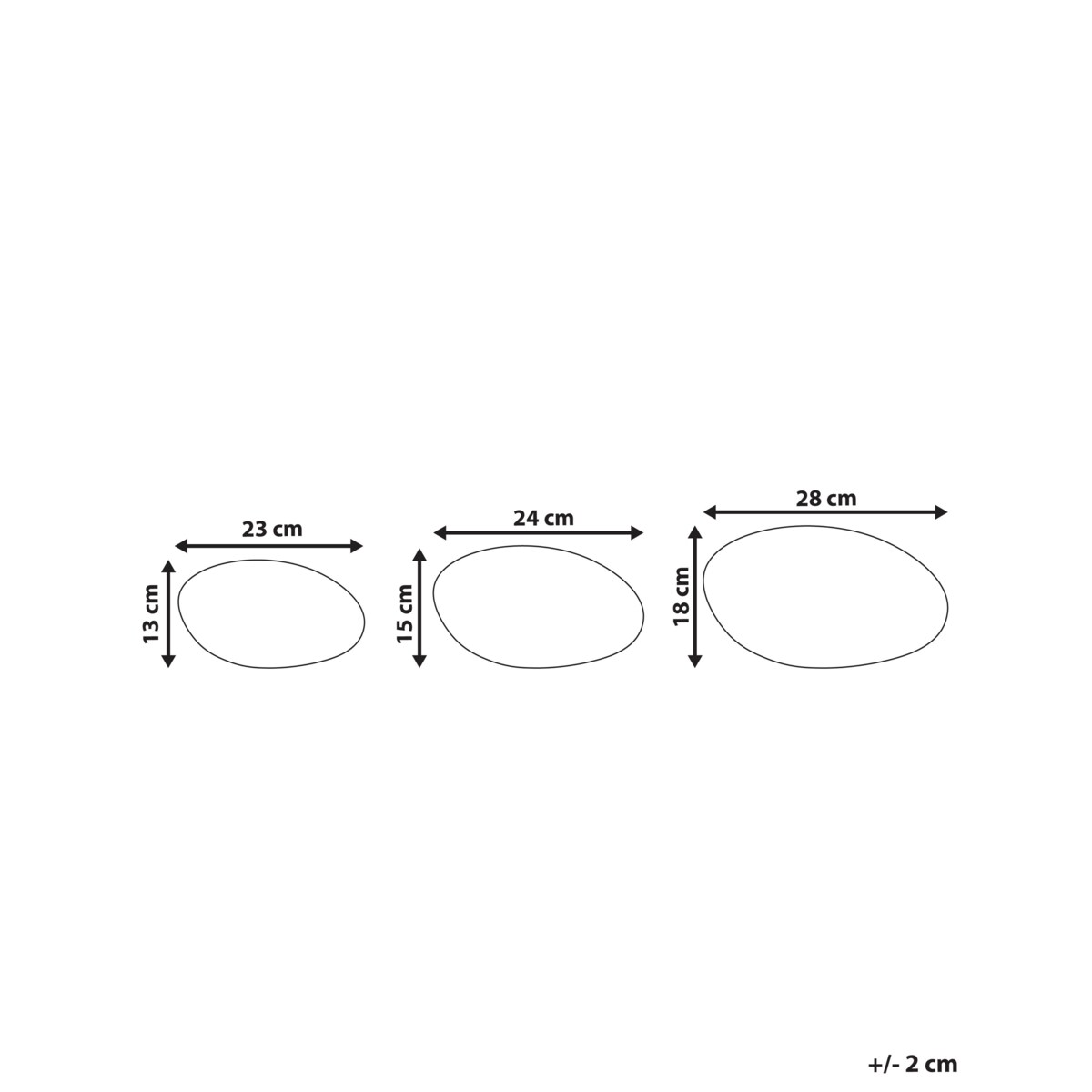 Zestaw 3 lampek dekoracyjnych zewnętrznych LED FARALLON 18 cm Z pilotem Biały