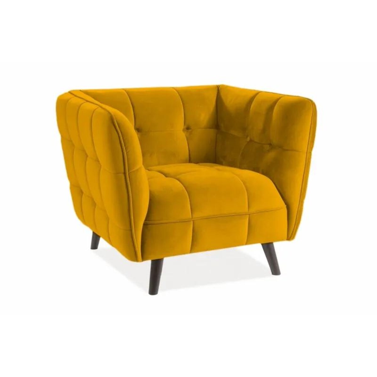 Fotel do salonu CASTELLO VELVET 1 curry
