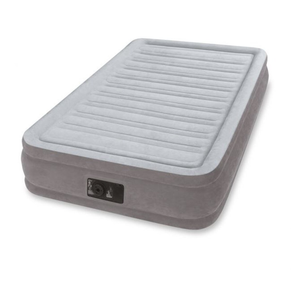 Materac welurowy z pompką 191x99x33 cm INTEX