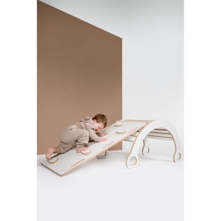 3w1 DUŻY bujak montessori + DUŻA zjeżdżalnia CHMURKI + blat