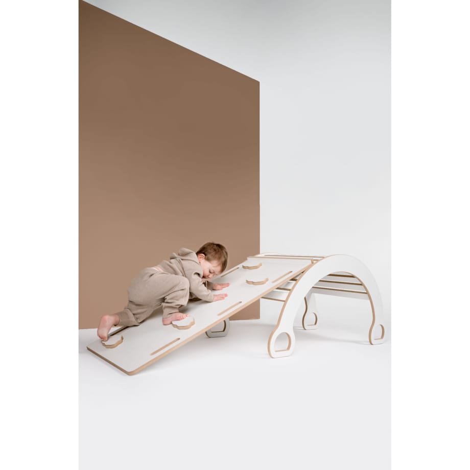 3w1 DUŻY bujak montessori + DUŻA zjeżdżalnia CHMURKI + blat