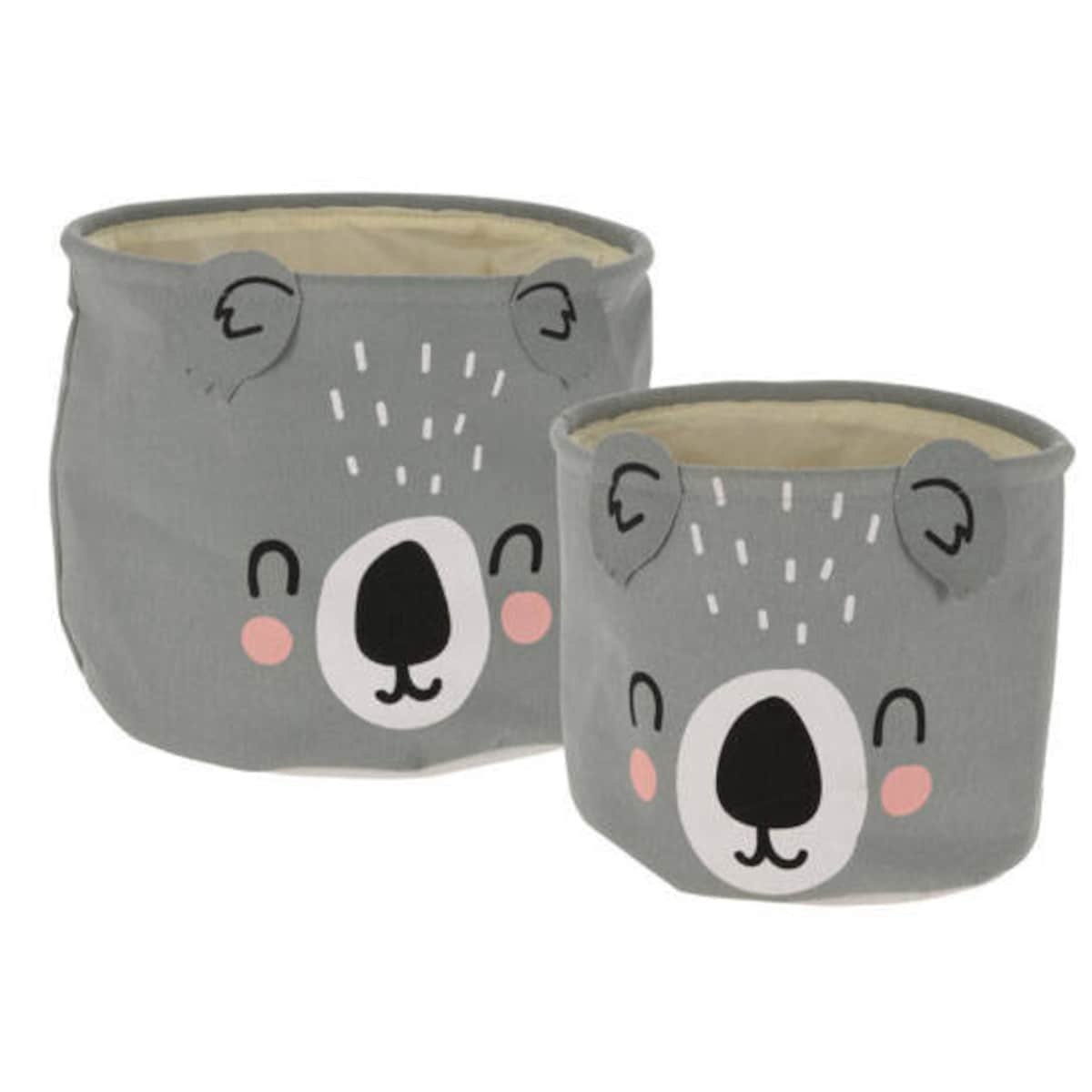 Kosz na zabawki CUTE, zestaw dwóch pojemników