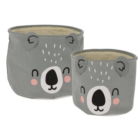 Kosz na zabawki CUTE, zestaw dwóch pojemników