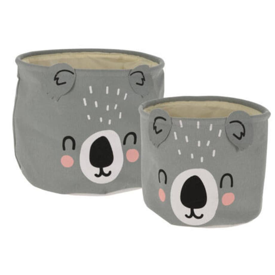 Kosz na zabawki CUTE, zestaw dwóch pojemników