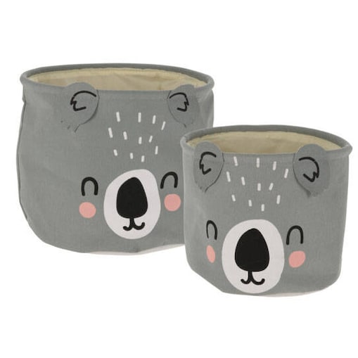 Kosz na zabawki CUTE, zestaw dwóch pojemników