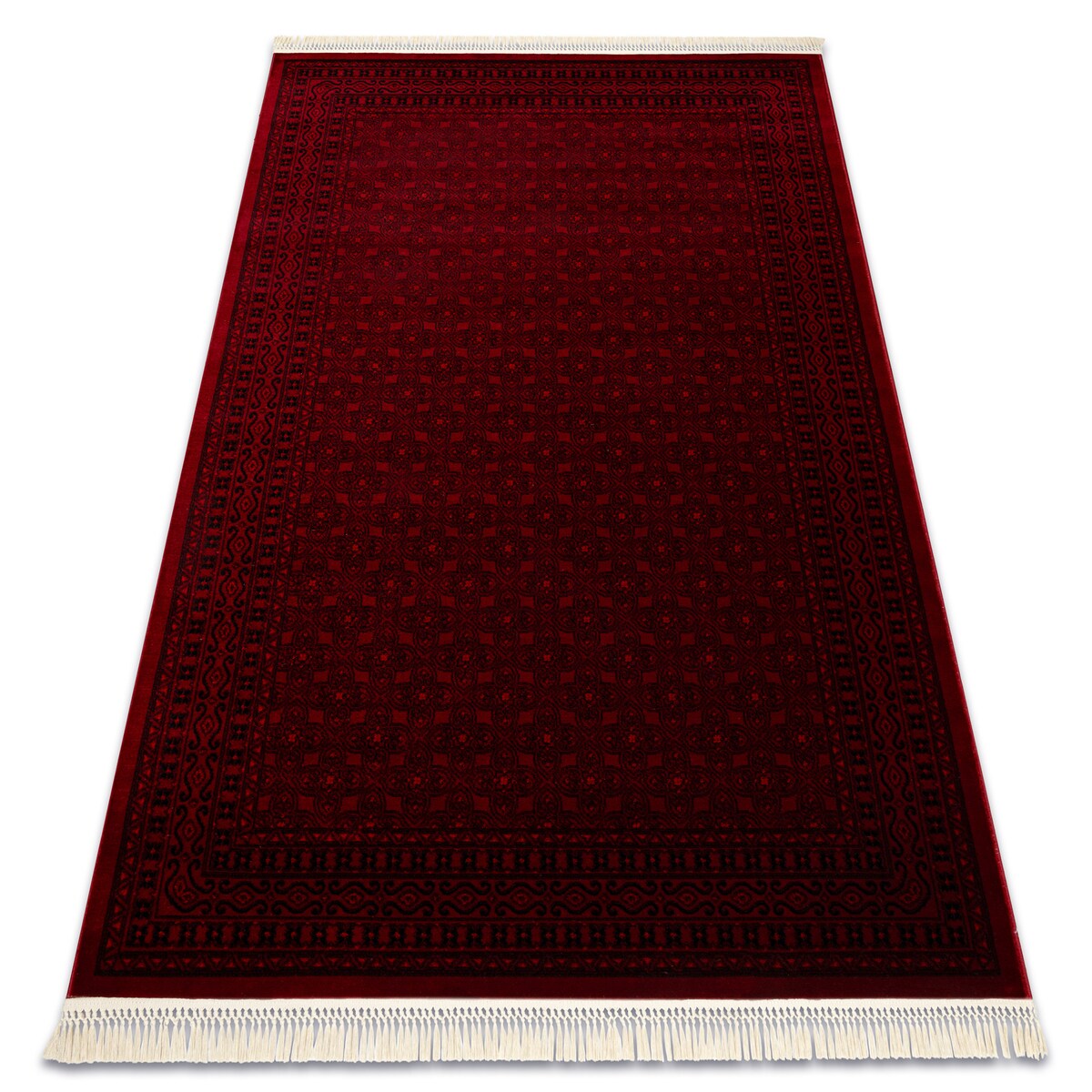 Dywan ORIENT 2958 bordo / czarny Ramka, 100x200 cm