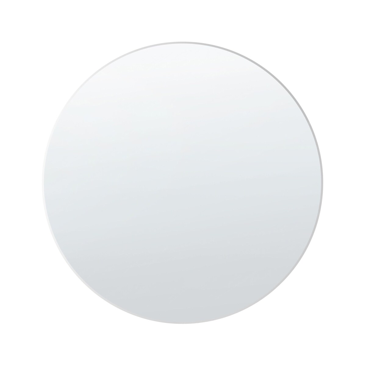 Lustro ścienne 80 x 80 cm srebrne ANNEMASSE