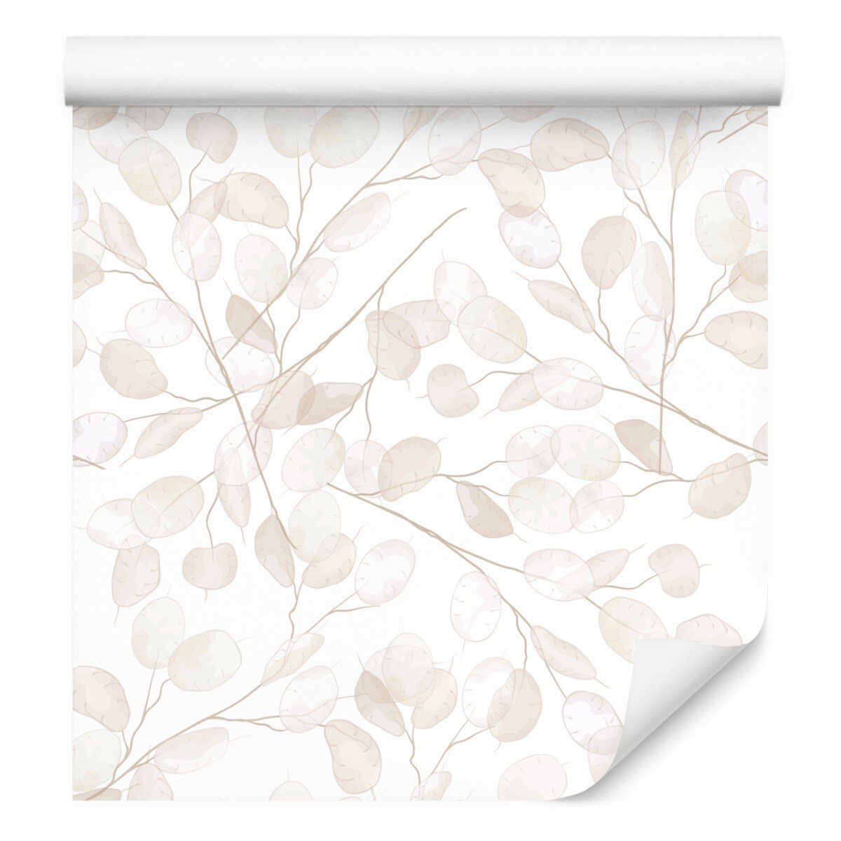 Tapeta Beżowe LIŚCIE Roślina Natura