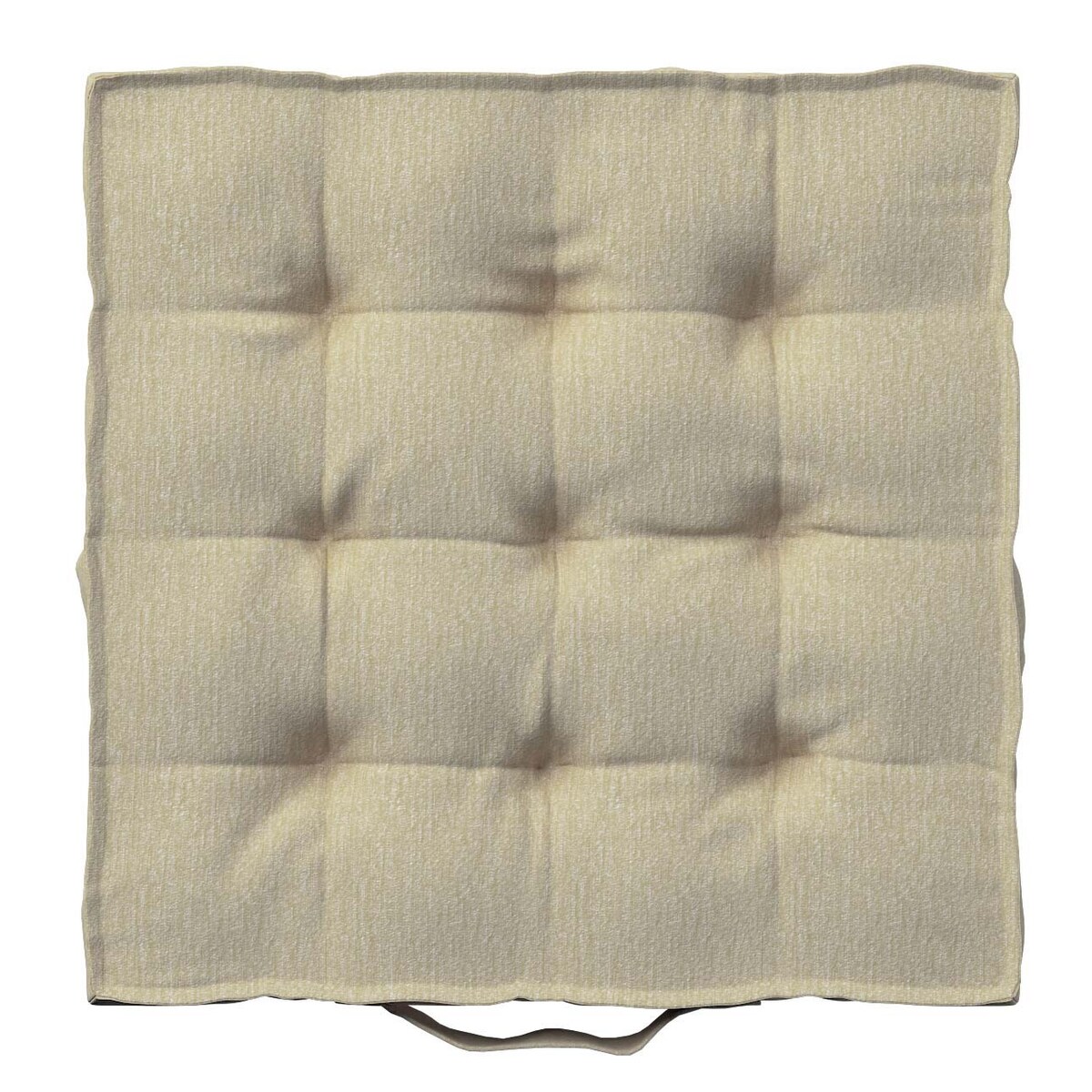 Poduszka na krzesło Kuba, kremowy szenil, 50 x 50 x 10 cm, Chenille