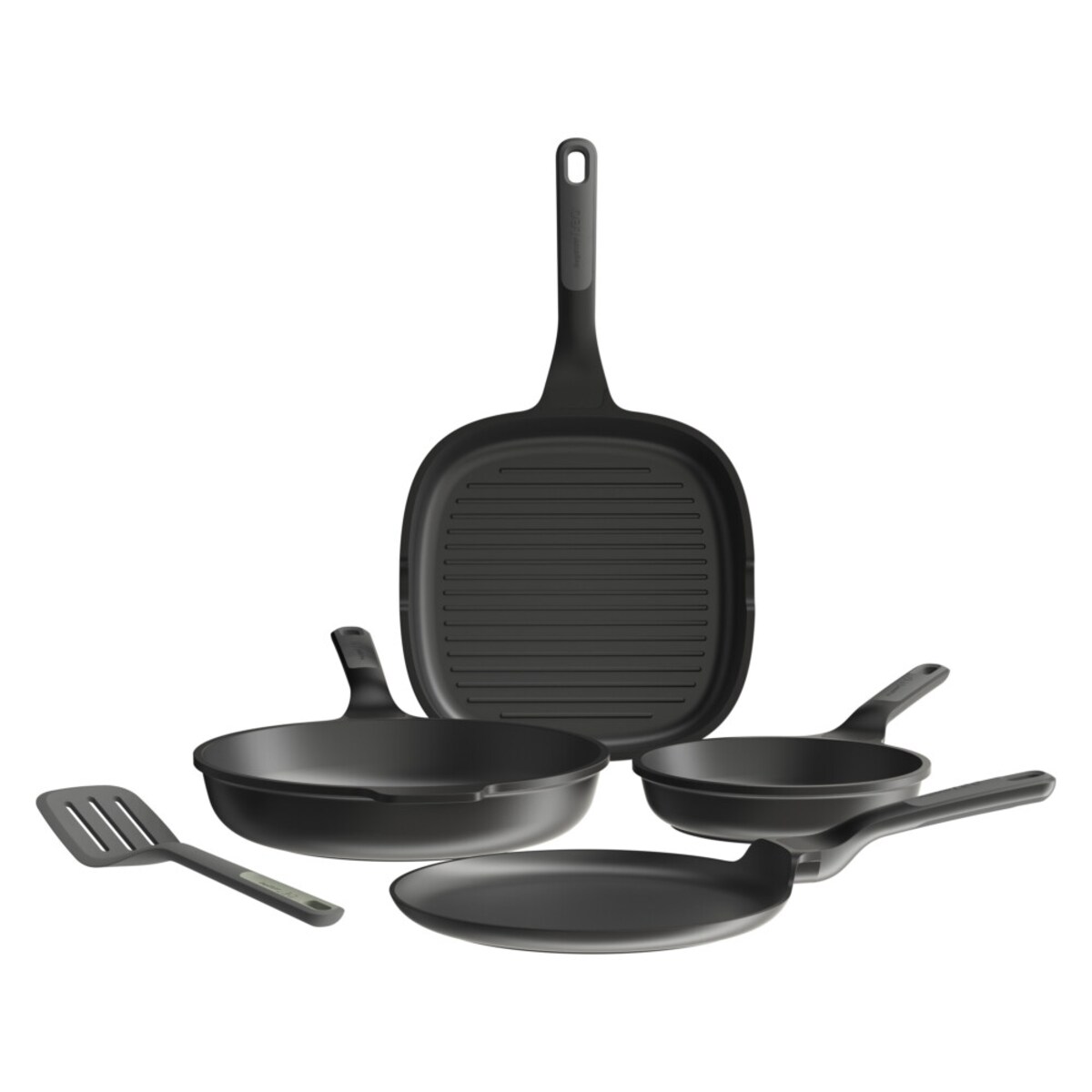 Zestaw patelni non-stick 4-el. Stone+ & łopatka Balance BergHOFF
