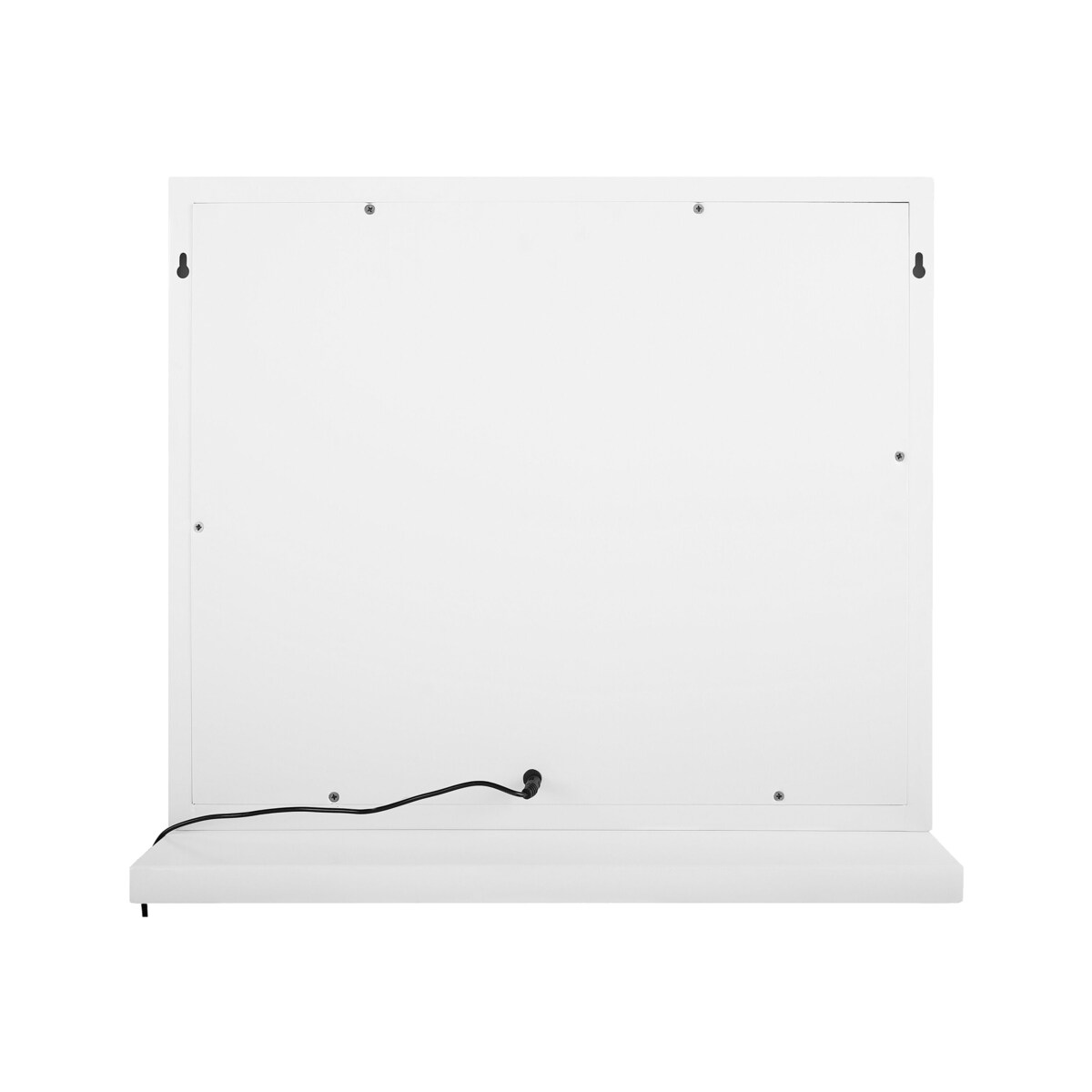 Metalowe lustro do makijażu stojące LED 50 x 60 cm białe BEAUVOIR