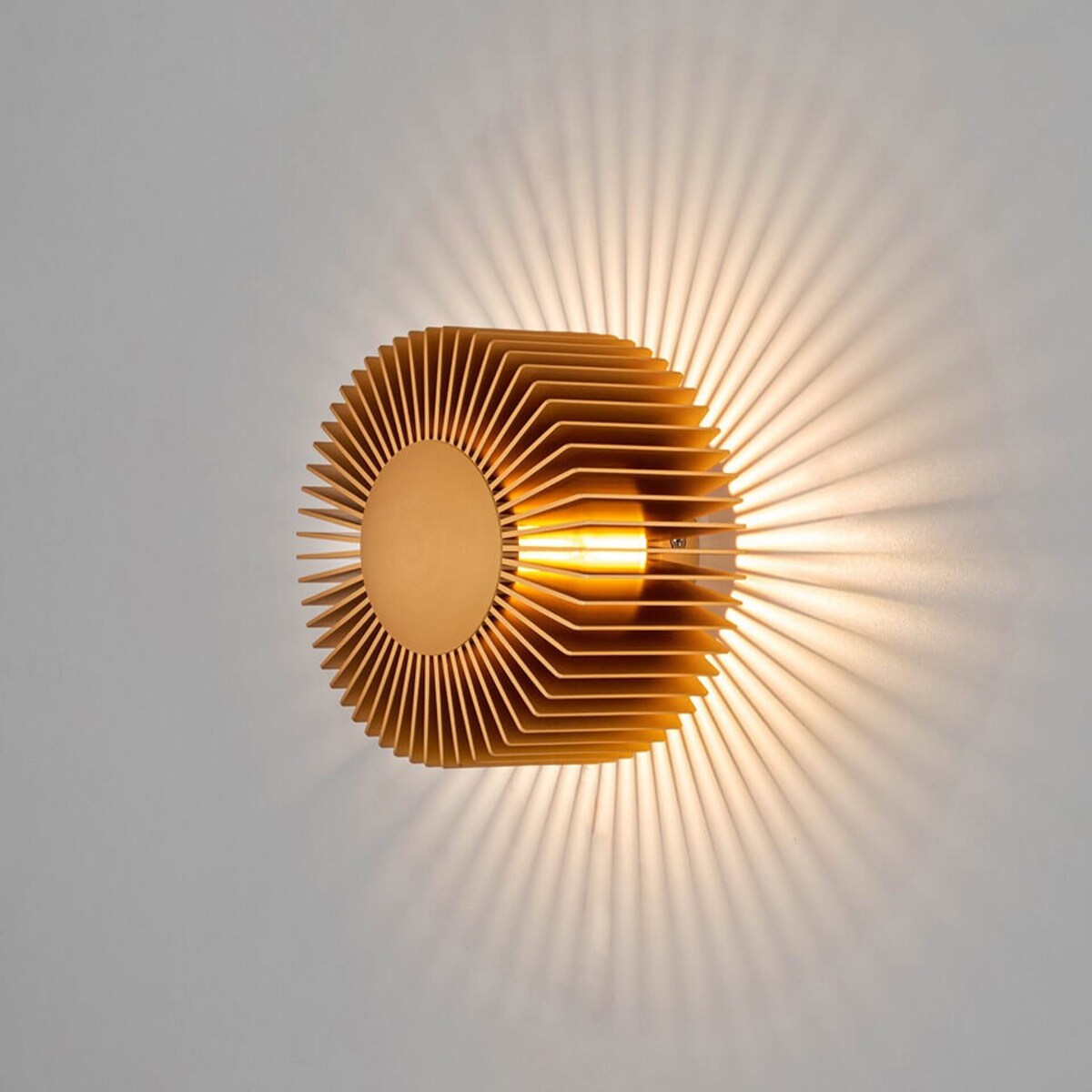 Kinkiet LED ścienny Sunny MSE1501100313 Moosee 3W 3000K słońce złote