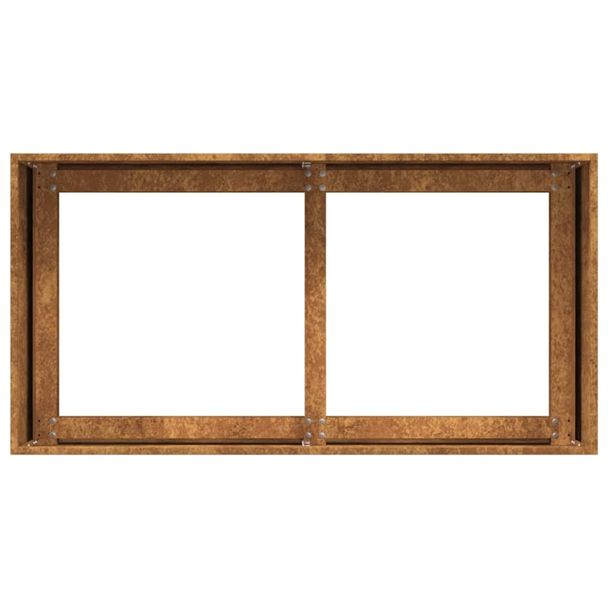 vidaXL Doniczka Rusty 80x40x40 cm Stal nierdzewna