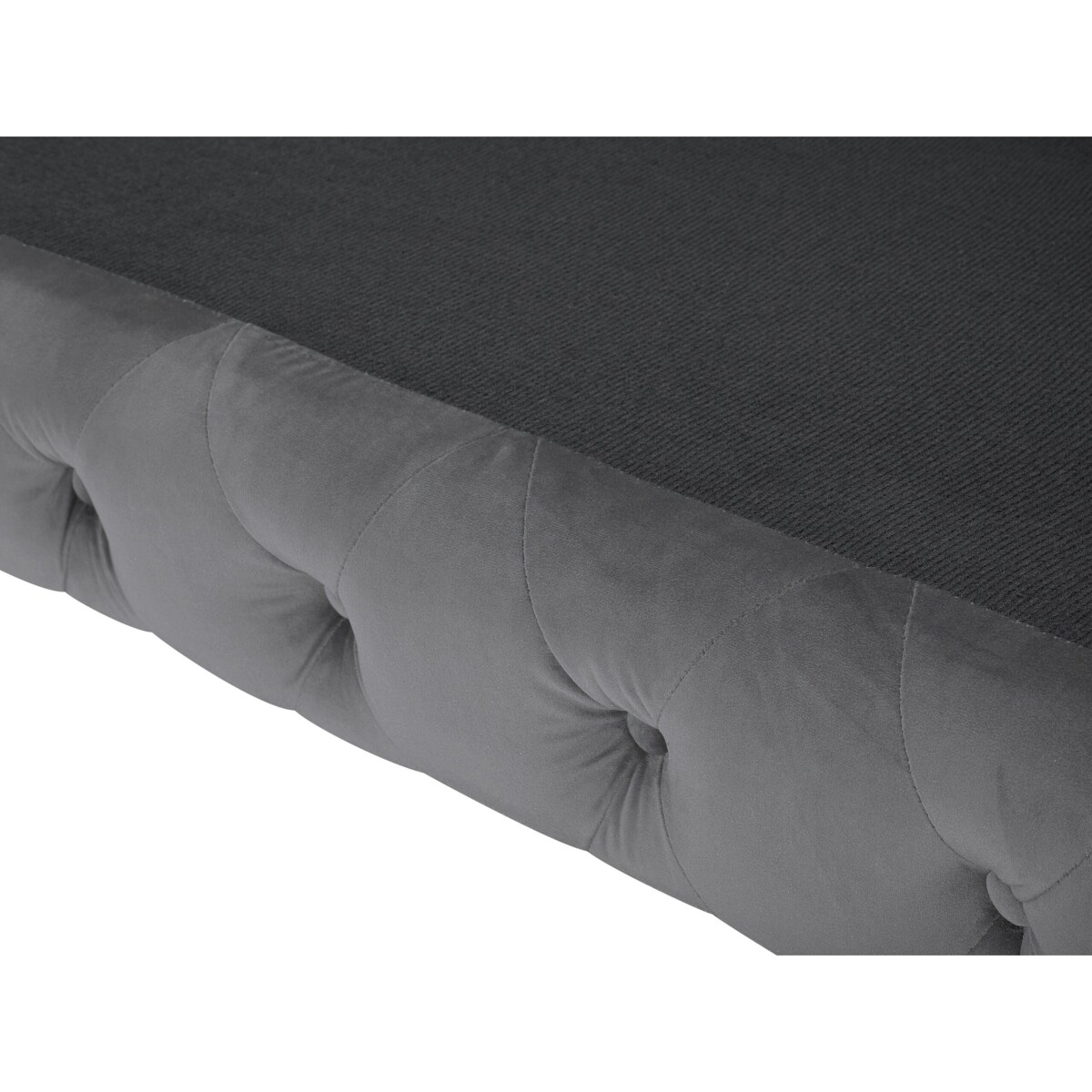 Sofa 3-osobowa welurowa szara SOTRA