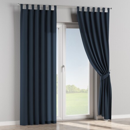 Zasłona na szelkach 1 szt. 130x260 granatowy