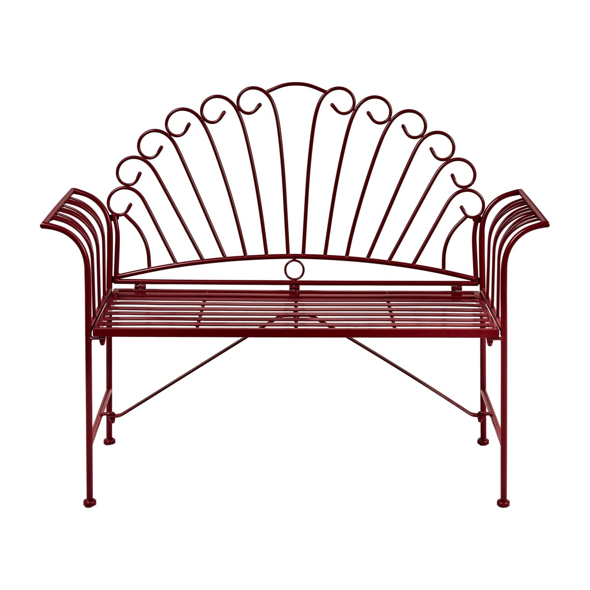 Zestaw mebli balkonowych CAVINIA Metal Burgundowy