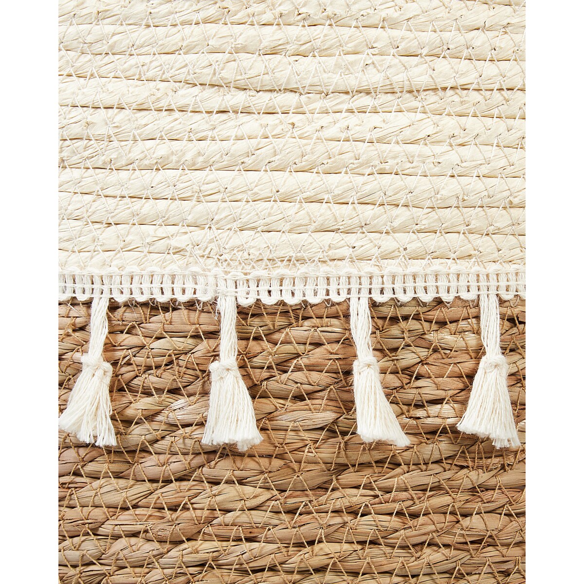 Zestaw 2 koszy na kwiaty z trawy morskiej naturalny MATIKU