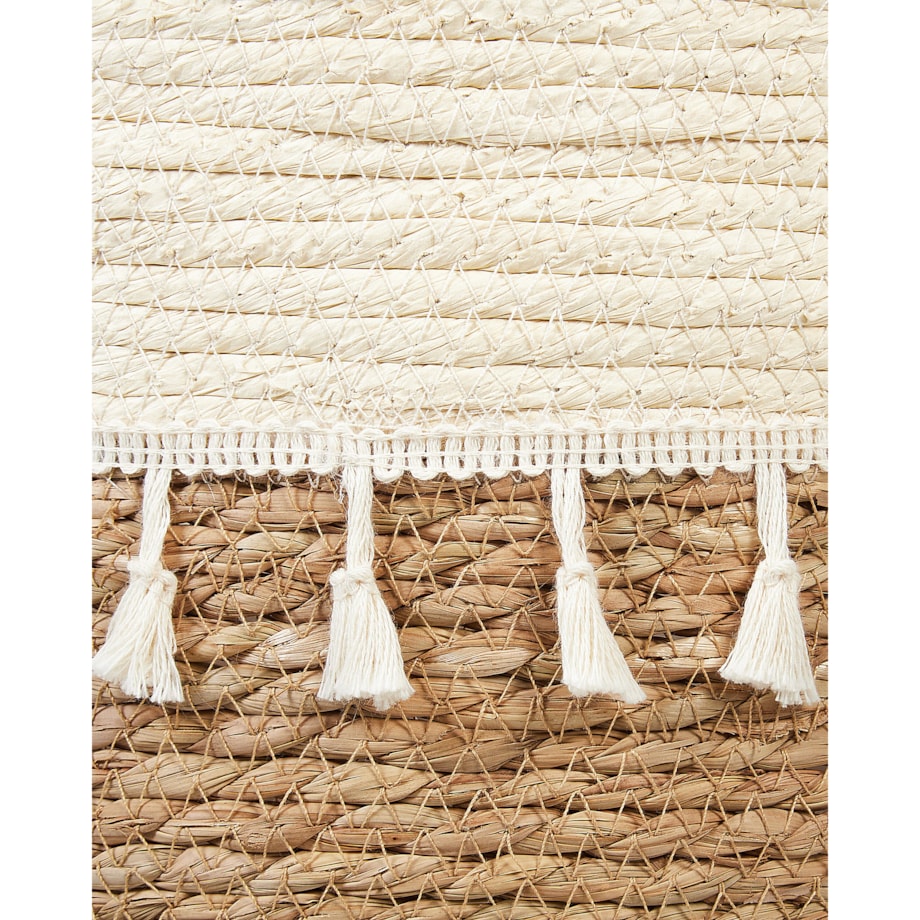 Zestaw 2 koszy na kwiaty z trawy morskiej naturalny MATIKU