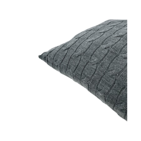 Poszewka dzianinowa na poduszkę 45x45 cm – VERONA ANTRACYT