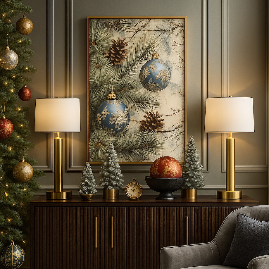 Plakat Bombka Niebieska 50cm x 70cm