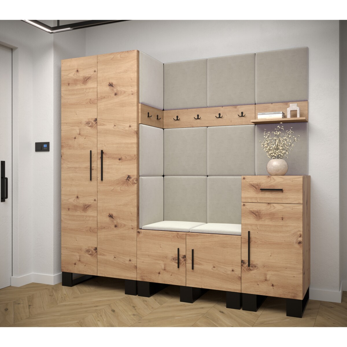 Garderoba do przedpokoju Abiks ARTIN 1 artisan+manila02