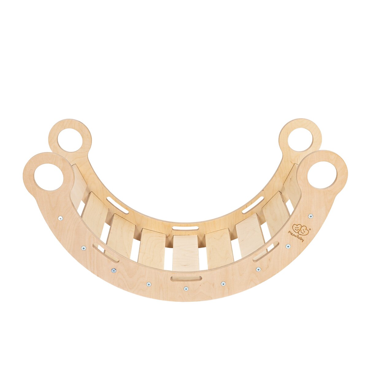 Large Dream Rocker Białe Drewno & Zjeżdżalnia & Drabinka