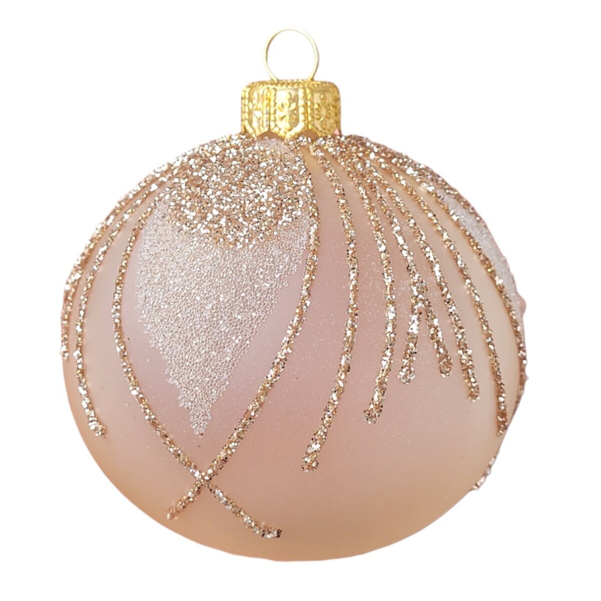 Bombka szklana 4 szt. MARGARITA ROSA Ø 120 mm