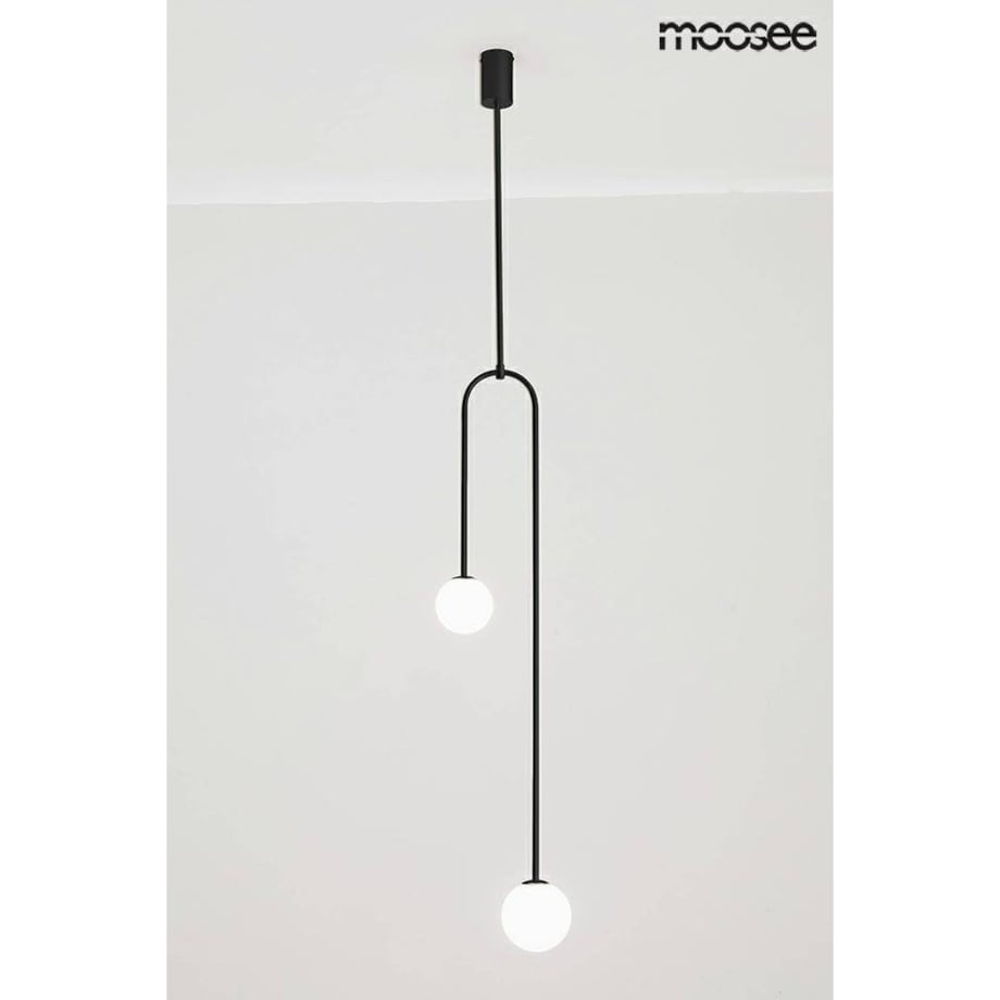 Lampa wisząca Low MSE010100261 szklane kule białe czarne