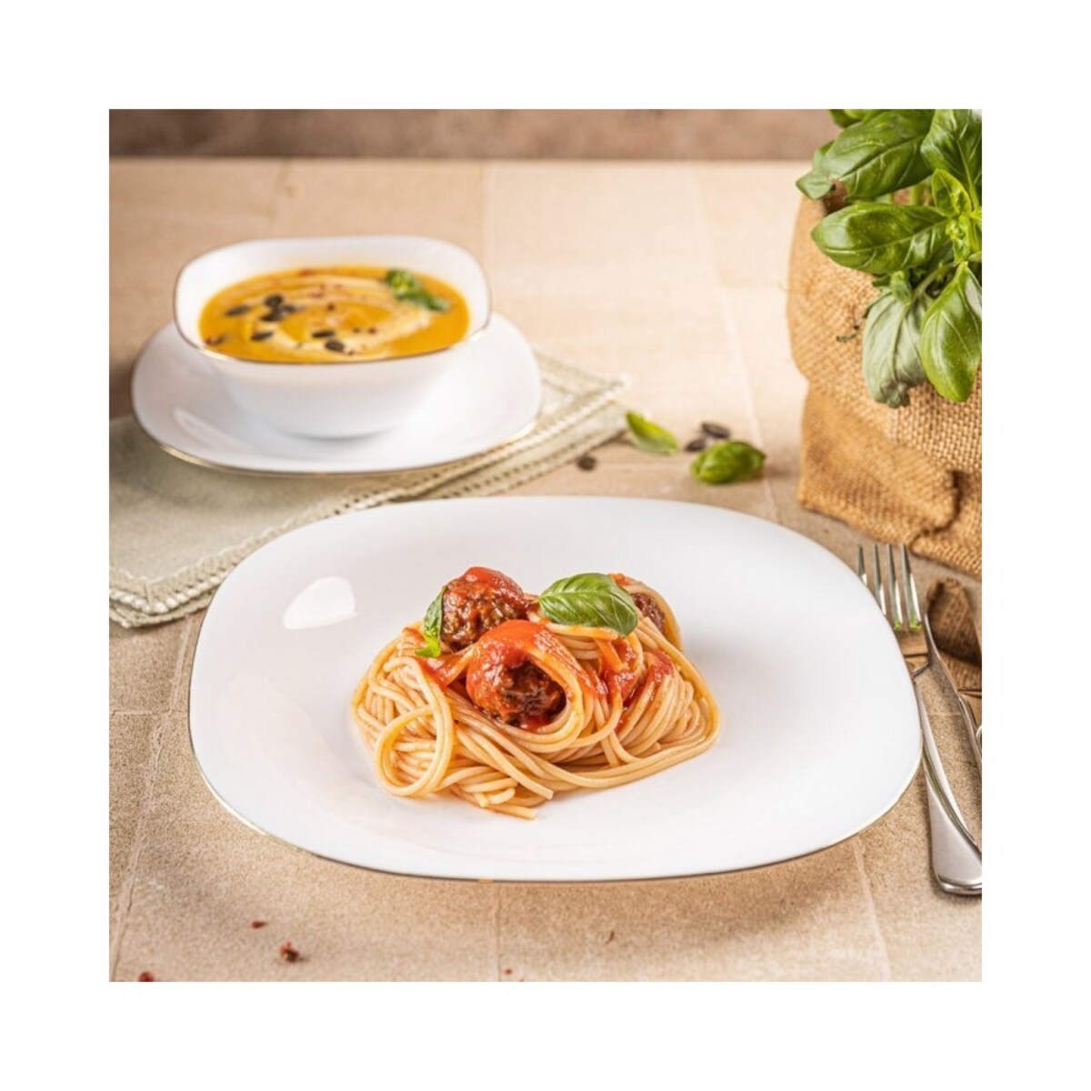 Kinghoff komplet obiadowy Topaz dla 6 osób 18 elementów 62394