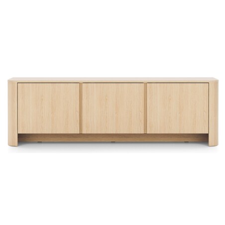 Szafka RTV BALI trzydrzwiowa o zaokrąglonych kształtach Dąb Vincenza