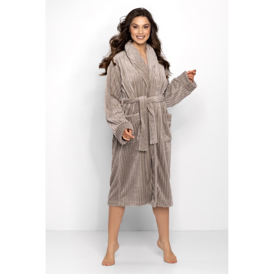 Szlafrok One And Only Long Beige Beige, XXL