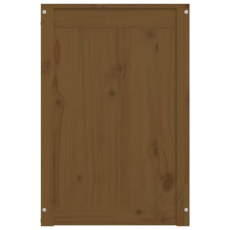 vidaXL Skrzynia na pranie, miodowy brąz, 44x44x66 cm, drewno sosnowe