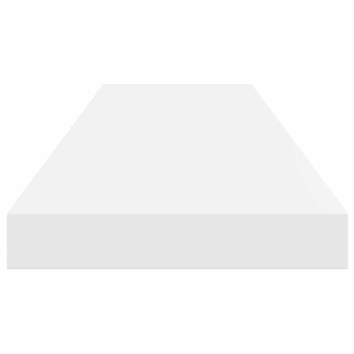 vidaXL Półki ścienne, 2 szt, wysoki połysk, białe, 80x23,5x3,8 cm, MDF