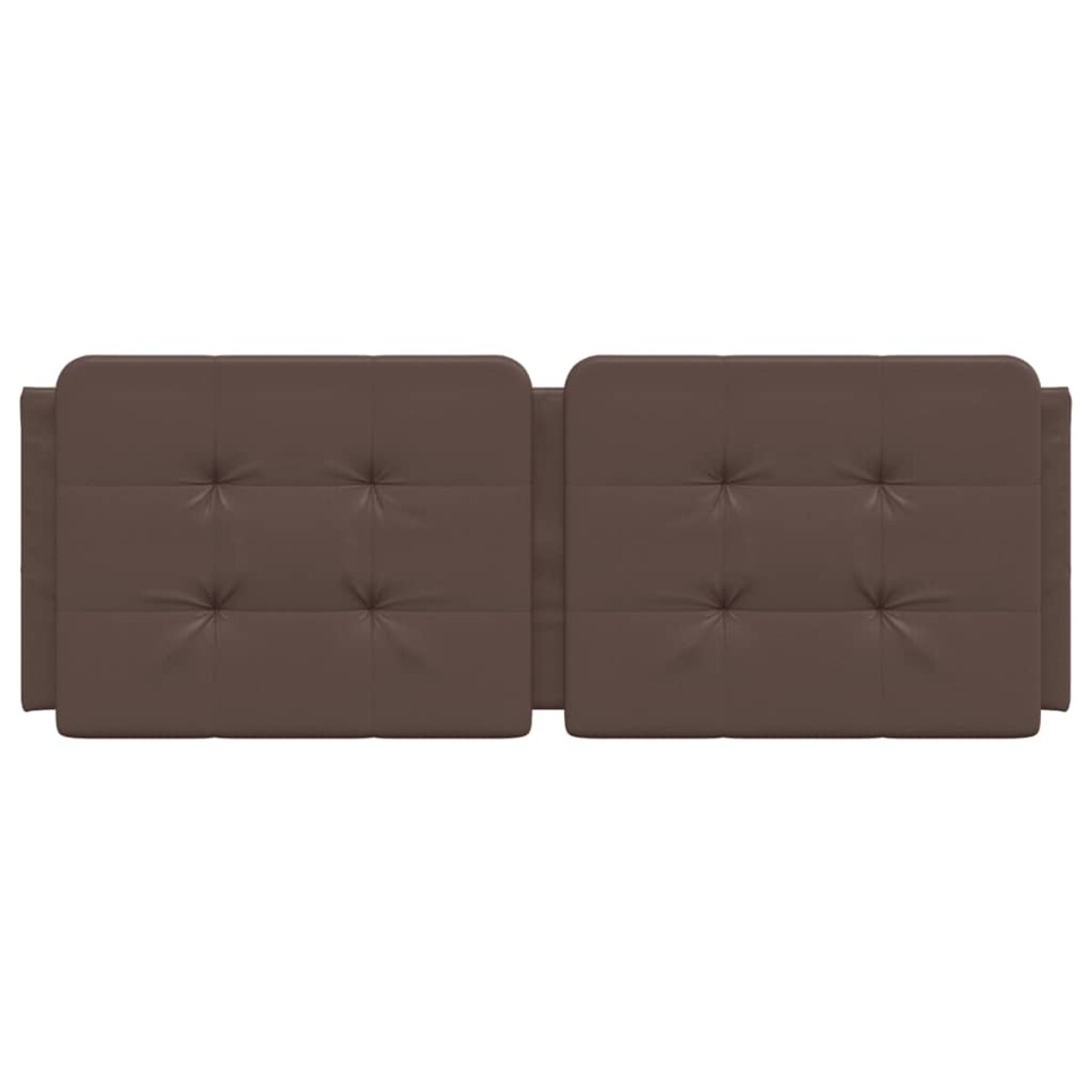 vidaXL Poduszka na wezgłowie, Zadar, brązowa, 140 cm, sztuczna skóra