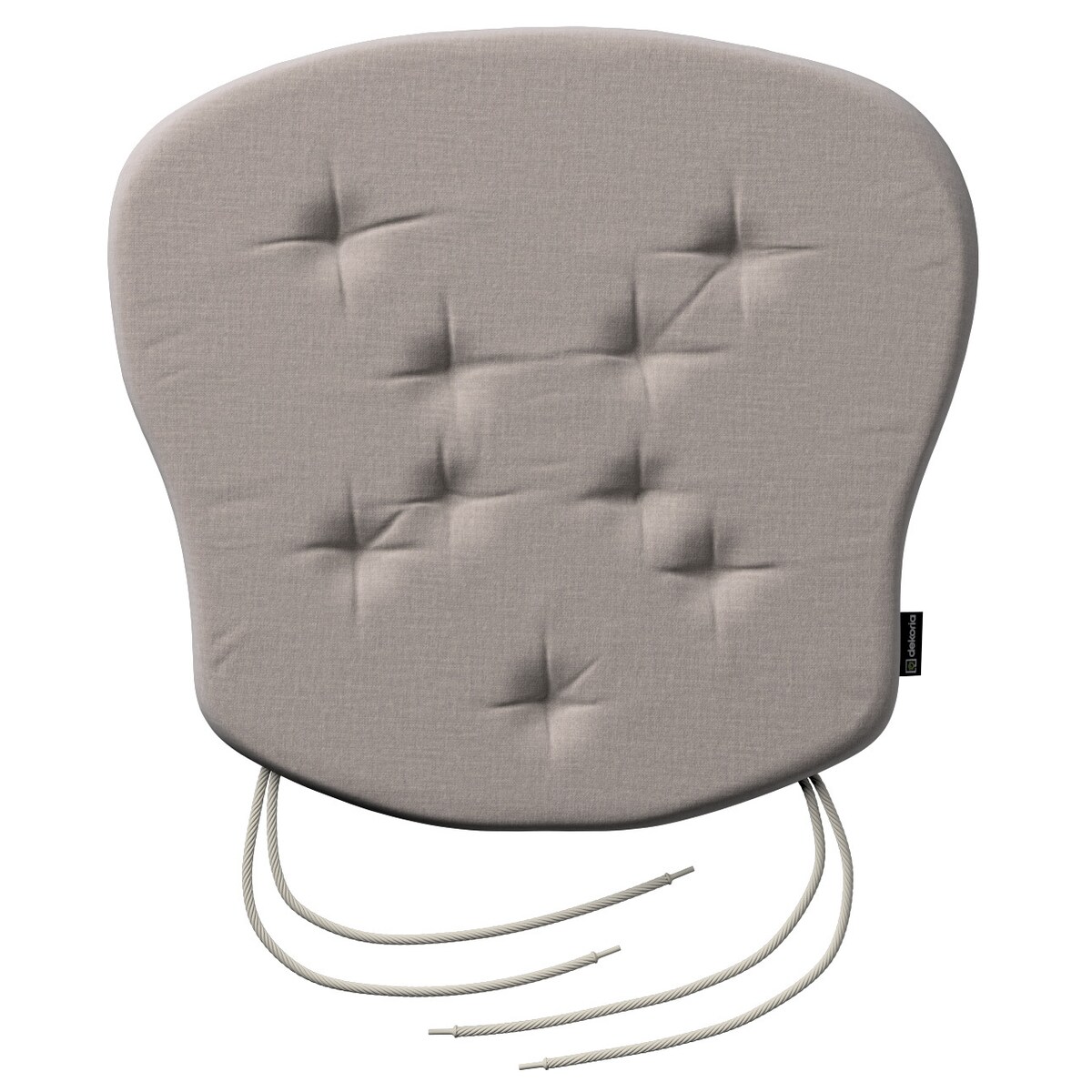 Poduszka na krzesło Filip, beżowy welwet, 41 x 38 x 3,5 cm, Ingrid