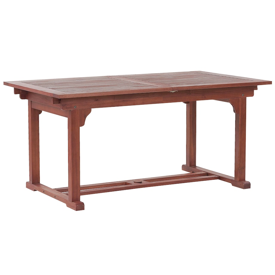 Stół ogrodowy rozkładany TOSCANA 160/220 cm 90 cm Drewno akacjowe Ciemnobrązowy