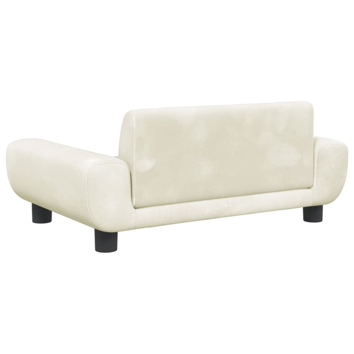 vidaXL Sofa dla dzieci, kremowa, 70x45x33 cm, aksamit