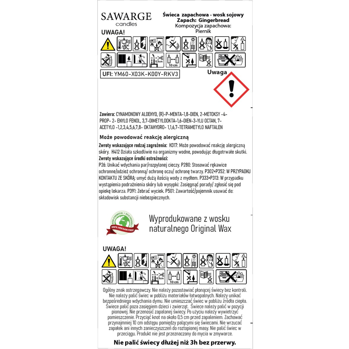 Świece sojowe zestaw na prezent 3 skrzaty świąteczne