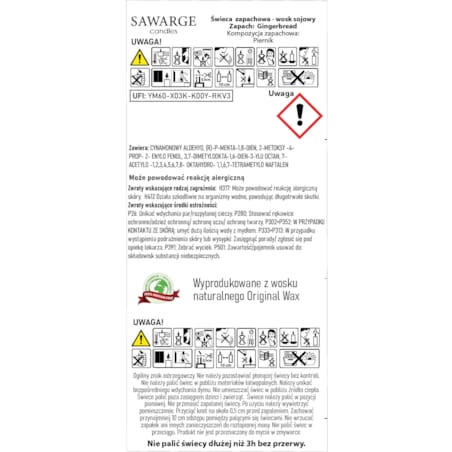 Świece sojowe zestaw na prezent 3 skrzaty świąteczne
