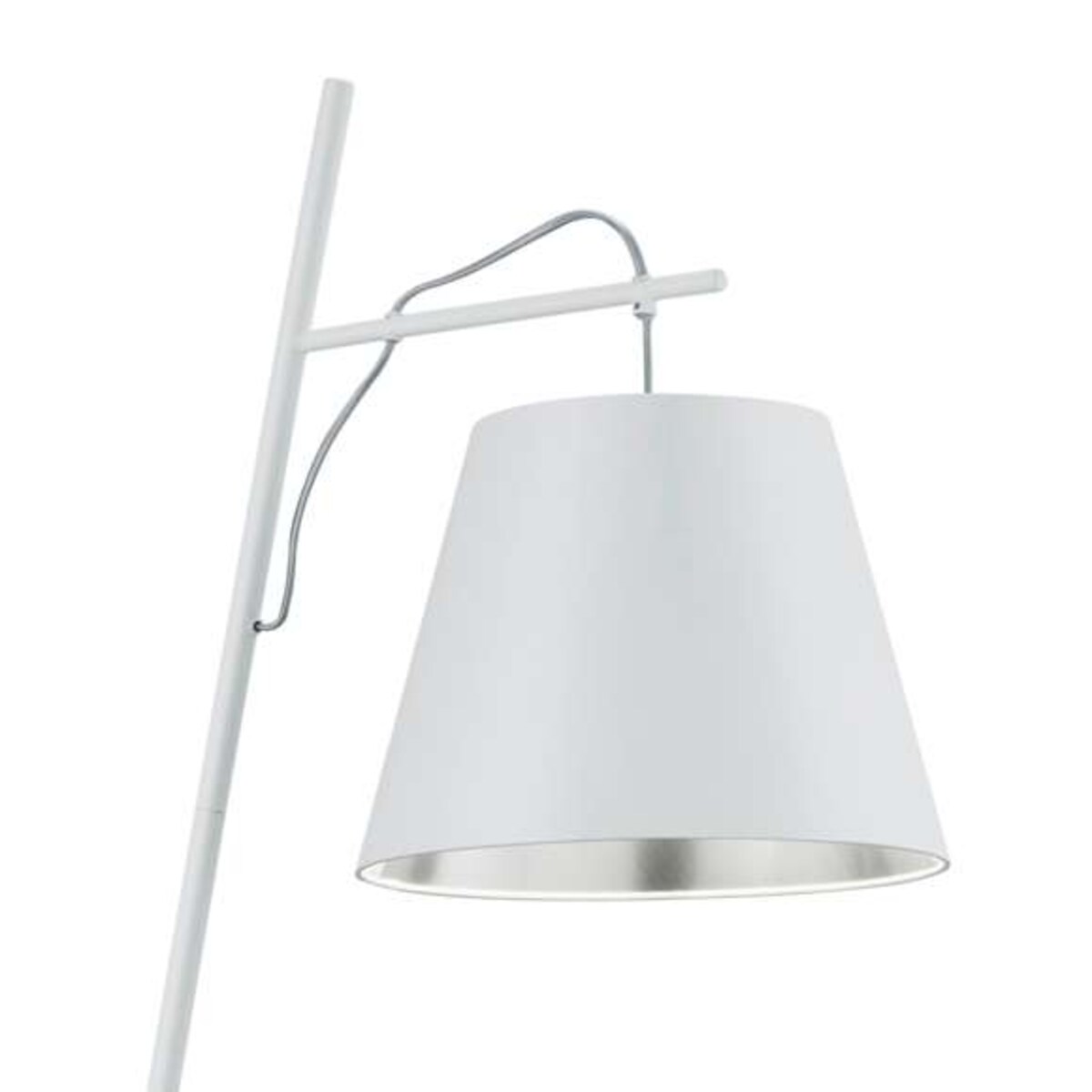Stojąca LAMPA podłogowa ANDREUS 407500189 Trio salonowa OPRAWA metalowa biała