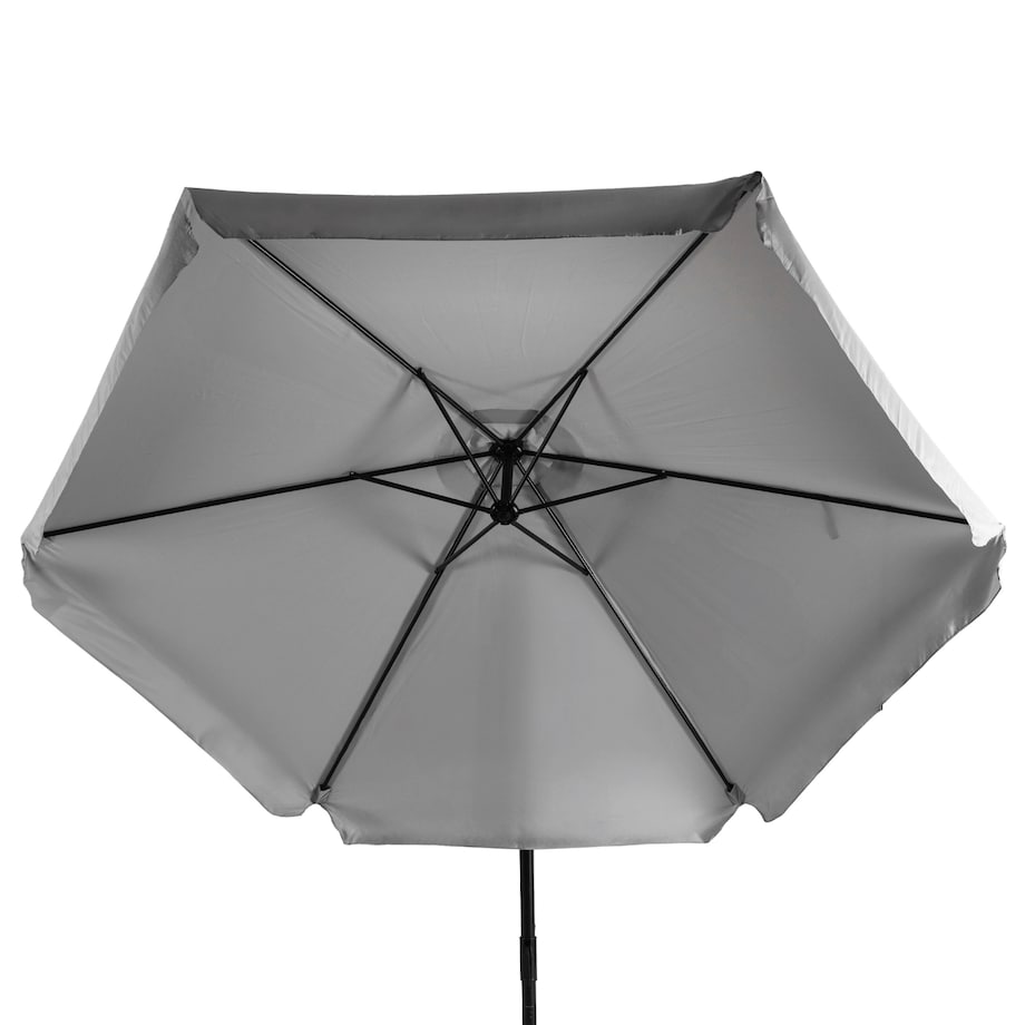 Parasol Ogrodowy Składany Duży na Taras Plażowy Pokrowiec AKRON Szary