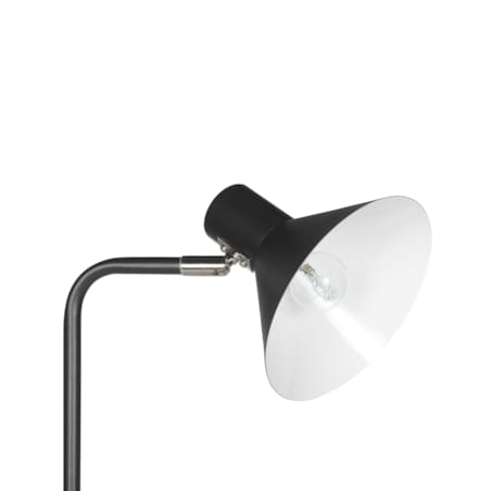 Lampa podłogowa regulowana metalowa czarna RIMAVA