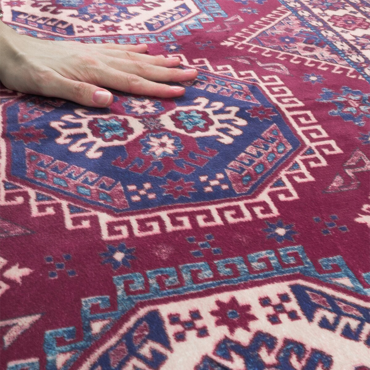 Dywan Klasyczny Sereno 80x300cm Velvet Bordowy