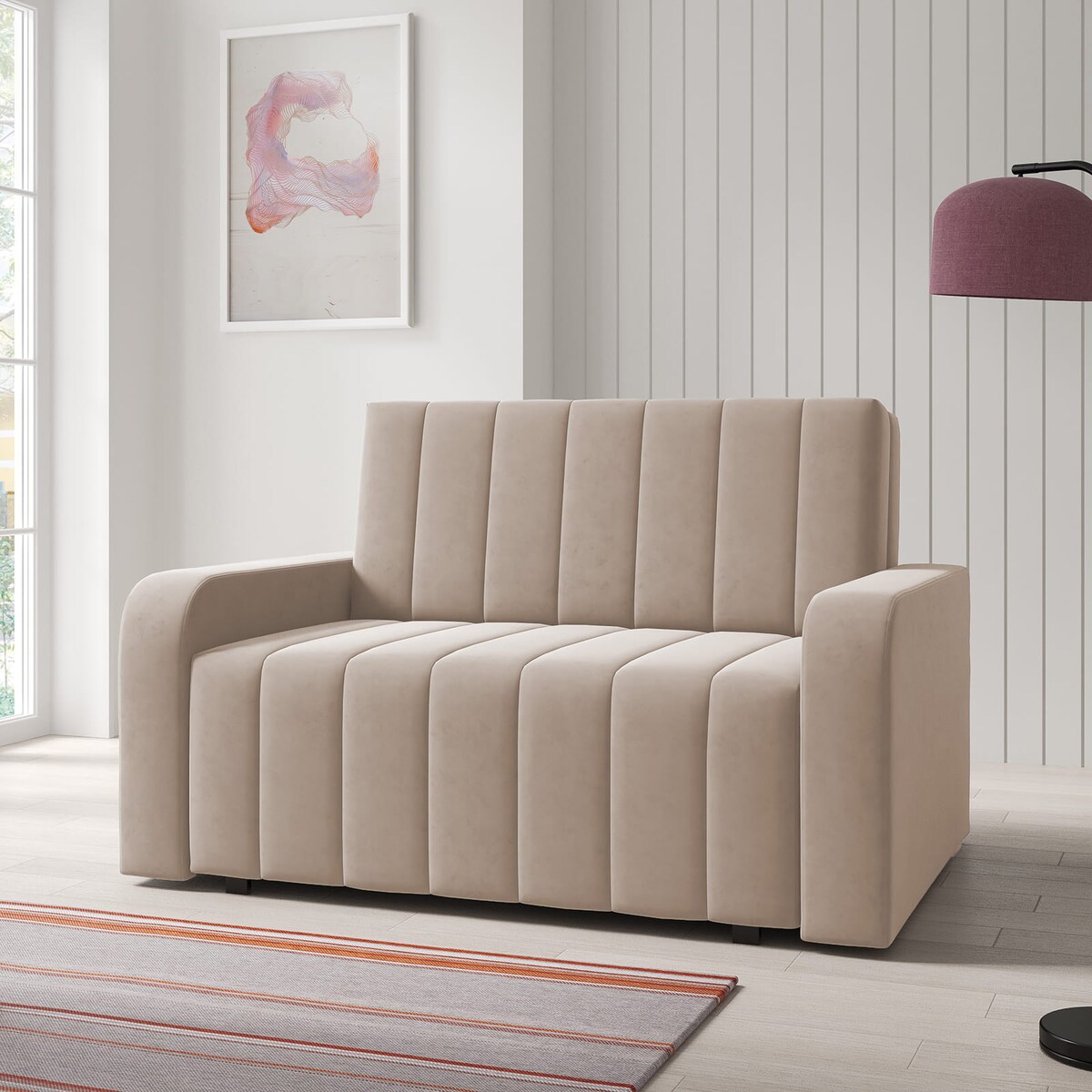 Sofa rozkładana Amerykanka Boston II przeszywana Paros 02