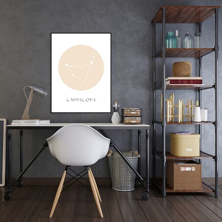 plakat znak zodiaku 2 koziorożec 50x70 cm