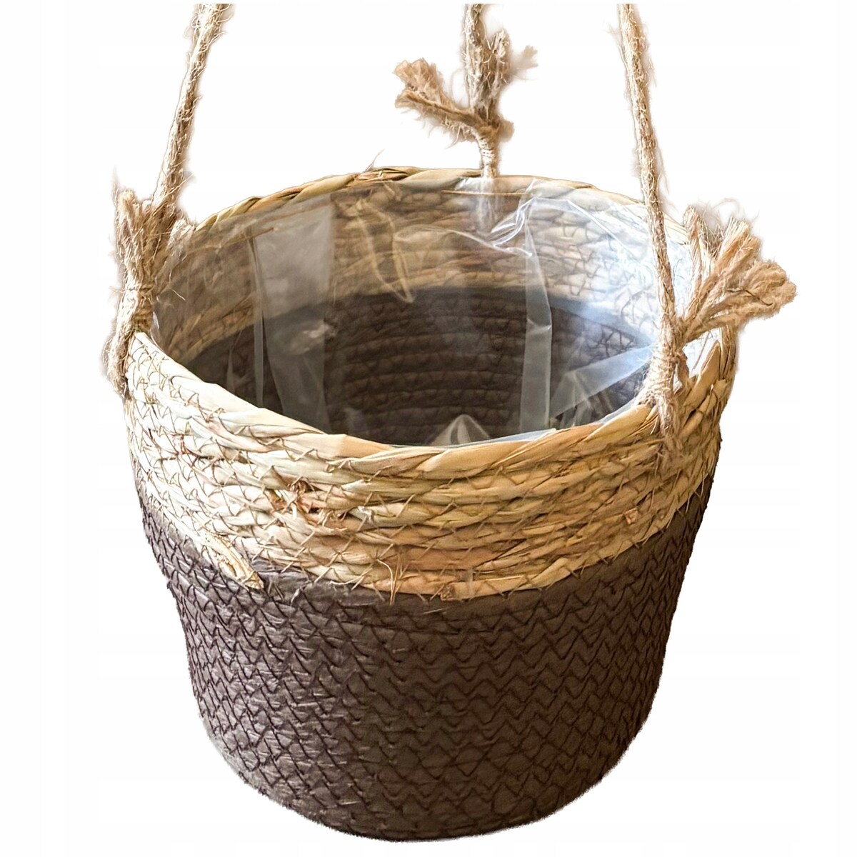 DONICZKA WISZĄCA BOHO 20cm pleciona na balkon taras do salonu sypialni