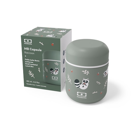 Termos obiadowy dziecięcy Racoon Capsule, 280 ml, Monbento