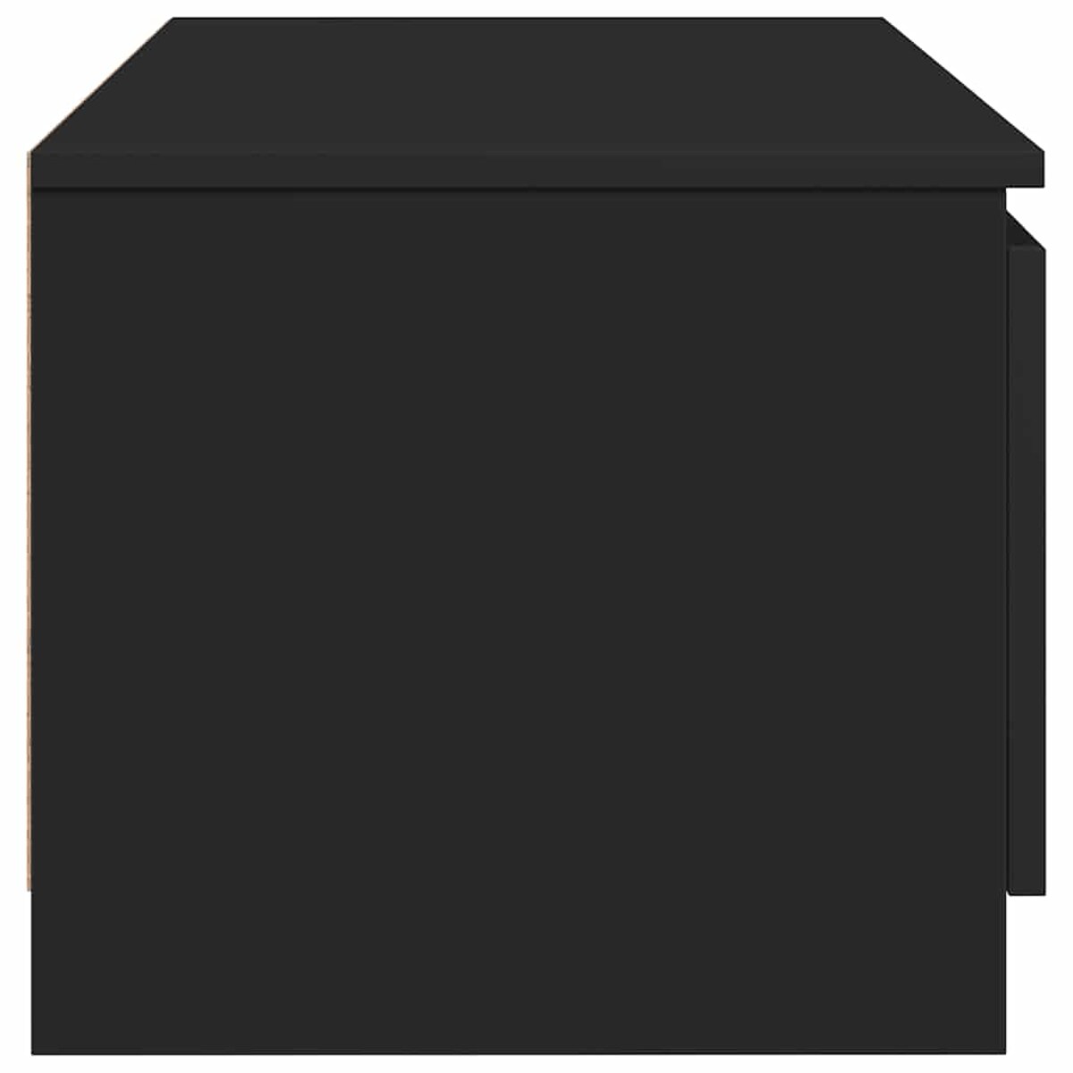 vidaXL Szafka pod TV, czarna, 140x40x35,5 cm, materiał drewnopochodny