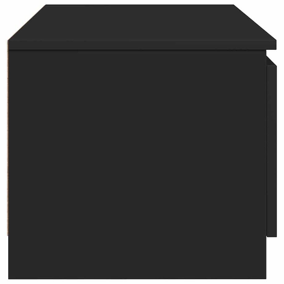 vidaXL Szafka pod TV, czarna, 140x40x35,5 cm, materiał drewnopochodny