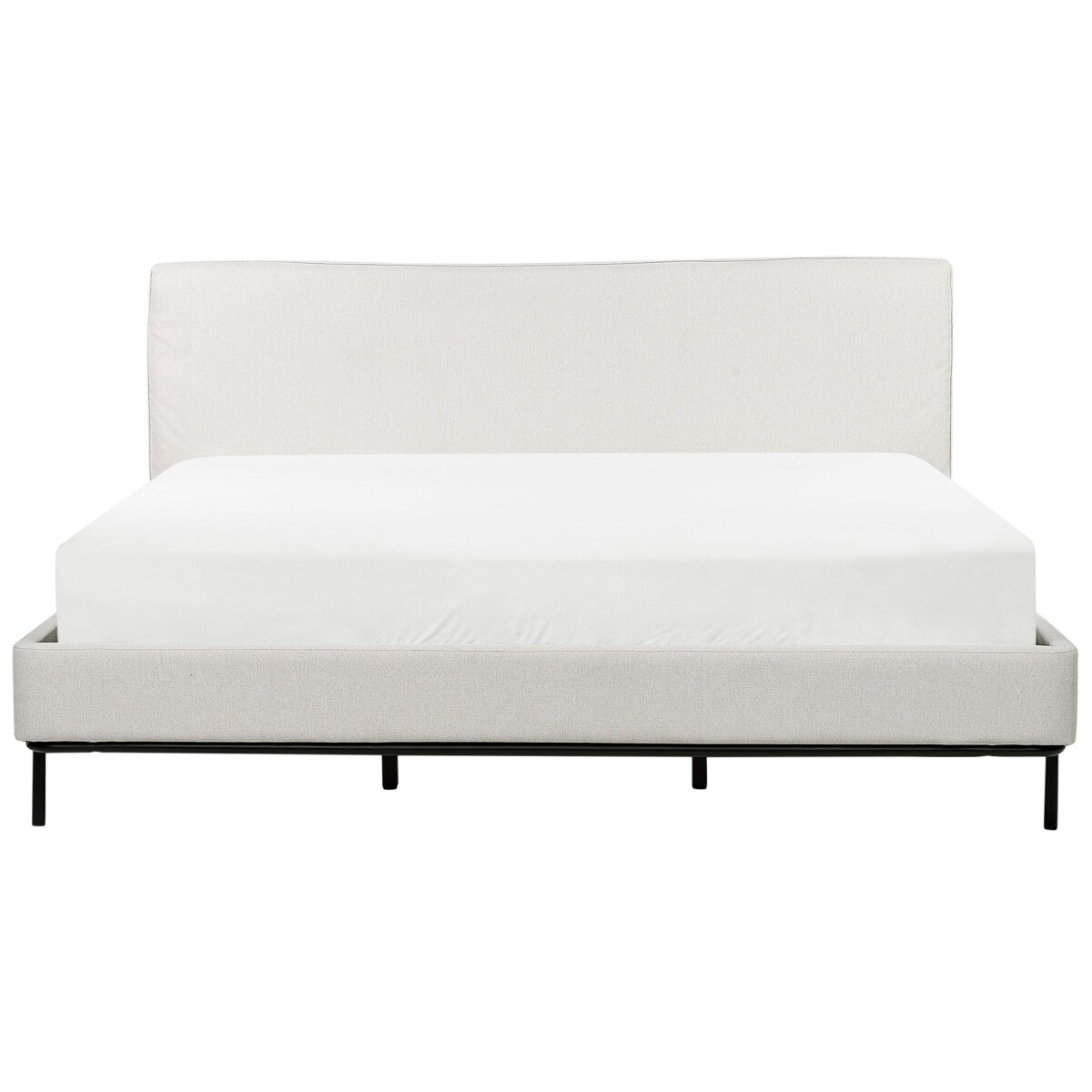 Łóżko tapicerowane 180 x 200 cm szare CORIO